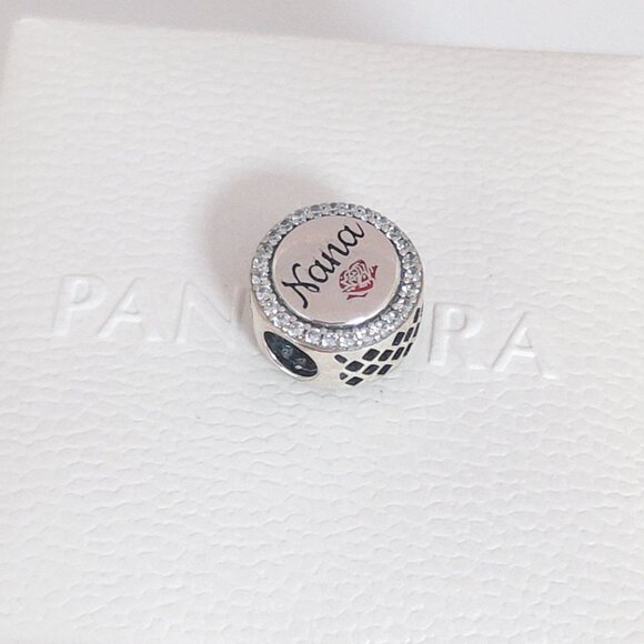 Pandora Love Nana Grandma Exclusive Charm Bead Bracelet Pendant S925 Silver - Picture 3 of 8